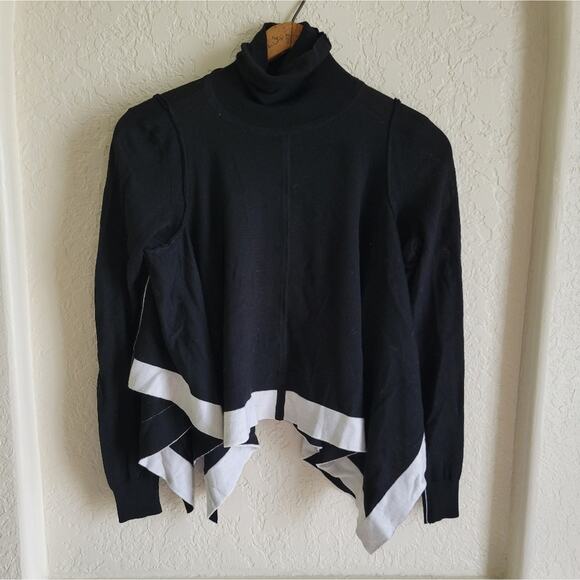 TOME Collective Black Handkerchief Sweater S - Picture 2 of 11
